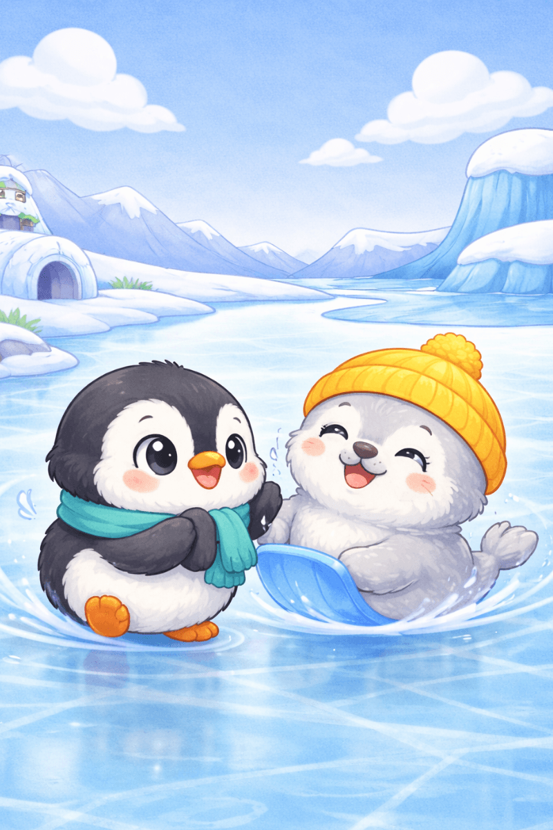 Cover for Oopsie on the Ice with Penny Penguin