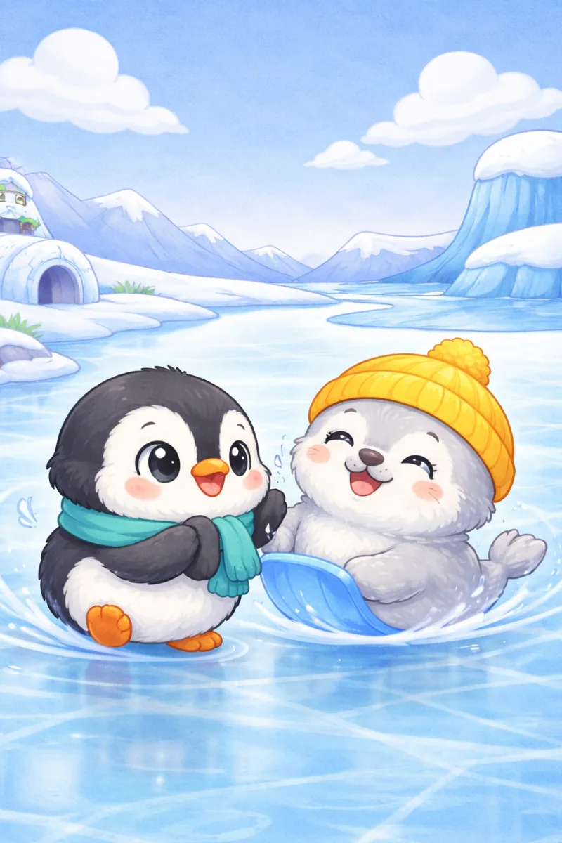 Cover for Oopsie on the Ice with Penny Penguin